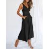 imageANRABESS Womens Jumpsuits Summer Wide Leg Sleeveless V Neck Casual Dressy Linen Pants Rompers 2025 Vacation Beach OutfitsBlack