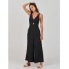 imageANRABESS Womens Jumpsuits Summer Wide Leg Sleeveless V Neck Casual Dressy Linen Pants Rompers 2025 Vacation Beach OutfitsBlack