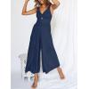 imageANRABESS Womens Jumpsuits Summer Wide Leg Sleeveless V Neck Casual Dressy Linen Pants Rompers 2025 Vacation Beach OutfitsBlue
