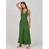 imageANRABESS Womens Jumpsuits Summer Wide Leg Sleeveless V Neck Casual Dressy Linen Pants Rompers 2025 Vacation Beach OutfitsGreen