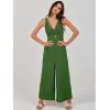 imageANRABESS Womens Jumpsuits Summer Wide Leg Sleeveless V Neck Casual Dressy Linen Pants Rompers 2025 Vacation Beach OutfitsGreen