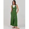 imageANRABESS Womens Jumpsuits Summer Wide Leg Sleeveless V Neck Casual Dressy Linen Pants Rompers 2025 Vacation Beach OutfitsGreen