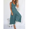 imageANRABESS Womens Jumpsuits Summer Wide Leg Sleeveless V Neck Casual Dressy Linen Pants Rompers 2025 Vacation Beach OutfitsLake Blue