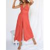 imageANRABESS Womens Jumpsuits Summer Wide Leg Sleeveless V Neck Casual Dressy Linen Pants Rompers 2025 Vacation Beach OutfitsPeach