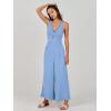 imageANRABESS Womens Jumpsuits Summer Wide Leg Sleeveless V Neck Casual Dressy Linen Pants Rompers 2025 Vacation Beach OutfitsSky Blue