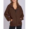 imageANRABESS Womens Oversized Full Zip Up Sweatshirts Jacket 2025 Fall Fleece Long Sleeve Hoodies OutfitsBrown