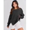 imageANRABESS Womens Oversized Sweatshirts Crew Neck Long Sleeve Shirts Casual Loose Slit 2025 Fall Outfits Y2K Teen Girls ClothesBlack