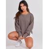 imageANRABESS Womens Oversized Sweatshirts Crew Neck Long Sleeve Shirts Casual Loose Slit 2025 Fall Outfits Y2K Teen Girls ClothesBrown