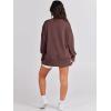 imageANRABESS Womens Oversized Sweatshirts Crew Neck Long Sleeve Shirts Casual Loose Slit 2025 Fall Outfits Y2K Teen Girls ClothesCoffee