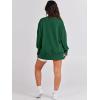 imageANRABESS Womens Oversized Sweatshirts Crew Neck Long Sleeve Shirts Casual Loose Slit 2025 Fall Outfits Y2K Teen Girls ClothesDeep Green