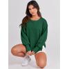 imageANRABESS Womens Oversized Sweatshirts Crew Neck Long Sleeve Shirts Casual Loose Slit 2025 Fall Outfits Y2K Teen Girls ClothesDeep Green