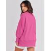 imageANRABESS Womens Oversized Sweatshirts Crew Neck Long Sleeve Shirts Casual Loose Slit 2025 Fall Outfits Y2K Teen Girls ClothesHot Pink