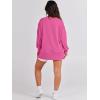 imageANRABESS Womens Oversized Sweatshirts Crew Neck Long Sleeve Shirts Casual Loose Slit 2025 Fall Outfits Y2K Teen Girls ClothesHot Pink