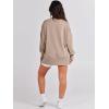 imageANRABESS Womens Oversized Sweatshirts Crew Neck Long Sleeve Shirts Casual Loose Slit 2025 Fall Outfits Y2K Teen Girls ClothesKhaki
