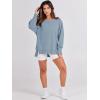 imageANRABESS Womens Oversized Sweatshirts Crew Neck Long Sleeve Shirts Casual Loose Slit 2025 Fall Outfits Y2K Teen Girls ClothesLight Blue