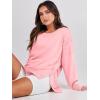 imageANRABESS Womens Oversized Sweatshirts Crew Neck Long Sleeve Shirts Casual Loose Slit 2025 Fall Outfits Y2K Teen Girls ClothesPink