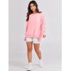 imageANRABESS Womens Oversized Sweatshirts Crew Neck Long Sleeve Shirts Casual Loose Slit 2025 Fall Outfits Y2K Teen Girls ClothesPink