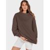 imageANRABESS Womens Oversized Sweatshirts Turtleneck Pullover Long Sleeve Hoodies Tops 2025 Fall Fashion Preppy OutfitsDeep Brown