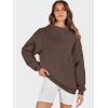 imageANRABESS Womens Oversized Sweatshirts Turtleneck Pullover Long Sleeve Hoodies Tops 2025 Fall Fashion Preppy OutfitsDeep Brown