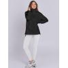 imageANRABESS Womens Quarter Zip Oversized Long Sleeve Ribbed Knit Tunic SweatshirtsBlack