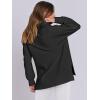 imageANRABESS Womens Quarter Zip Oversized Long Sleeve Ribbed Knit Tunic SweatshirtsBlack