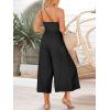 imageANRABESS Womens Summer Straps One Shoulder High Waist Dressy Casual Wide Leg Linen Jumpsuit Romper Beach Travel OutfitsBlack