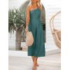 imageANRABESS Womens Summer Straps One Shoulder High Waist Dressy Casual Wide Leg Linen Jumpsuit Romper Beach Travel OutfitsBlue