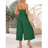 imageANRABESS Womens Summer Straps One Shoulder High Waist Dressy Casual Wide Leg Linen Jumpsuit Romper Beach Travel OutfitsForest