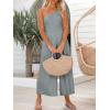 imageANRABESS Womens Summer Straps One Shoulder High Waist Dressy Casual Wide Leg Linen Jumpsuit Romper Beach Travel OutfitsGray