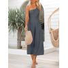imageANRABESS Womens Summer Straps One Shoulder High Waist Dressy Casual Wide Leg Linen Jumpsuit Romper Beach Travel OutfitsGray Blue