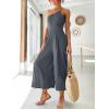 imageANRABESS Womens Summer Straps One Shoulder High Waist Dressy Casual Wide Leg Linen Jumpsuit Romper Beach Travel OutfitsGray Blue