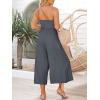 imageANRABESS Womens Summer Straps One Shoulder High Waist Dressy Casual Wide Leg Linen Jumpsuit Romper Beach Travel OutfitsGray Blue