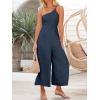 imageANRABESS Womens Summer Straps One Shoulder High Waist Dressy Casual Wide Leg Linen Jumpsuit Romper Beach Travel OutfitsNavy Blue