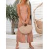 imageANRABESS Womens Summer Straps One Shoulder High Waist Dressy Casual Wide Leg Linen Jumpsuit Romper Beach Travel OutfitsPink