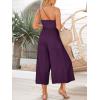 imageANRABESS Womens Summer Straps One Shoulder High Waist Dressy Casual Wide Leg Linen Jumpsuit Romper Beach Travel OutfitsPurple