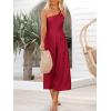 imageANRABESS Womens Summer Straps One Shoulder High Waist Dressy Casual Wide Leg Linen Jumpsuit Romper Beach Travel OutfitsRed