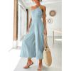 imageANRABESS Womens Summer Straps One Shoulder High Waist Dressy Casual Wide Leg Linen Jumpsuit Romper Beach Travel OutfitsSky Blue