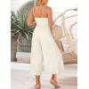 imageANRABESS Womens Summer Straps One Shoulder High Waist Dressy Casual Wide Leg Linen Jumpsuit Romper Beach Travel OutfitsWhite