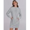 imageANRABESS Womens Sweatshirt Dress Long Sleeve Hoodies Mini Dresses Fleece Casual Hoodie with Pockets 2025 Fall FashionGrey