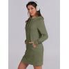 imageANRABESS Womens Sweatshirt Dress Long Sleeve Hoodies Mini Dresses Fleece Casual Hoodie with Pockets 2025 Fall FashionOlive Drab