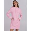 imageANRABESS Womens Sweatshirt Dress Long Sleeve Hoodies Mini Dresses Fleece Casual Hoodie with Pockets 2025 Fall FashionPink