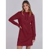 imageANRABESS Womens Sweatshirt Dress Long Sleeve Hoodies Mini Dresses Fleece Casual Hoodie with Pockets 2025 Fall FashionRed