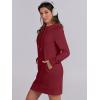 imageANRABESS Womens Sweatshirt Dress Long Sleeve Hoodies Mini Dresses Fleece Casual Hoodie with Pockets 2025 Fall FashionRed