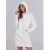 imageANRABESS Womens Sweatshirt Dress Long Sleeve Hoodies Mini Dresses Fleece Casual Hoodie with Pockets 2025 Fall FashionWhite