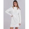 imageANRABESS Womens Sweatshirt Dress Long Sleeve Hoodies Mini Dresses Fleece Casual Hoodie with Pockets 2025 Fall FashionWhite