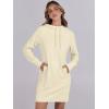 imageANRABESS Womens Sweatshirt Dress Long Sleeve Hoodies Mini Dresses Fleece Casual Hoodie with Pockets 2025 Fall FashionYellow