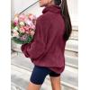 imageANRABESS Womens Sweatshirt Sherpa Fuzzy Fleece Zip Up Hoodies Cozy Pullover Soft Sweaters Tops 2025 Fall Trendy ClothesBurgundy