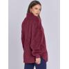 imageANRABESS Womens Sweatshirt Sherpa Fuzzy Fleece Zip Up Hoodies Cozy Pullover Soft Sweaters Tops 2025 Fall Trendy ClothesBurgundy