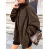 imageANRABESS Womens Sweatshirt Sherpa Fuzzy Fleece Zip Up Hoodies Cozy Pullover Soft Sweaters Tops 2025 Fall Trendy ClothesDeep Brown