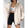 imageANRABESS Womens Zip Up Hoodies Oversized Sweatshirt Long Sleeve Fleece Jackets Coat Workout Y2K Outfits 2025 Fall TrendyBeige